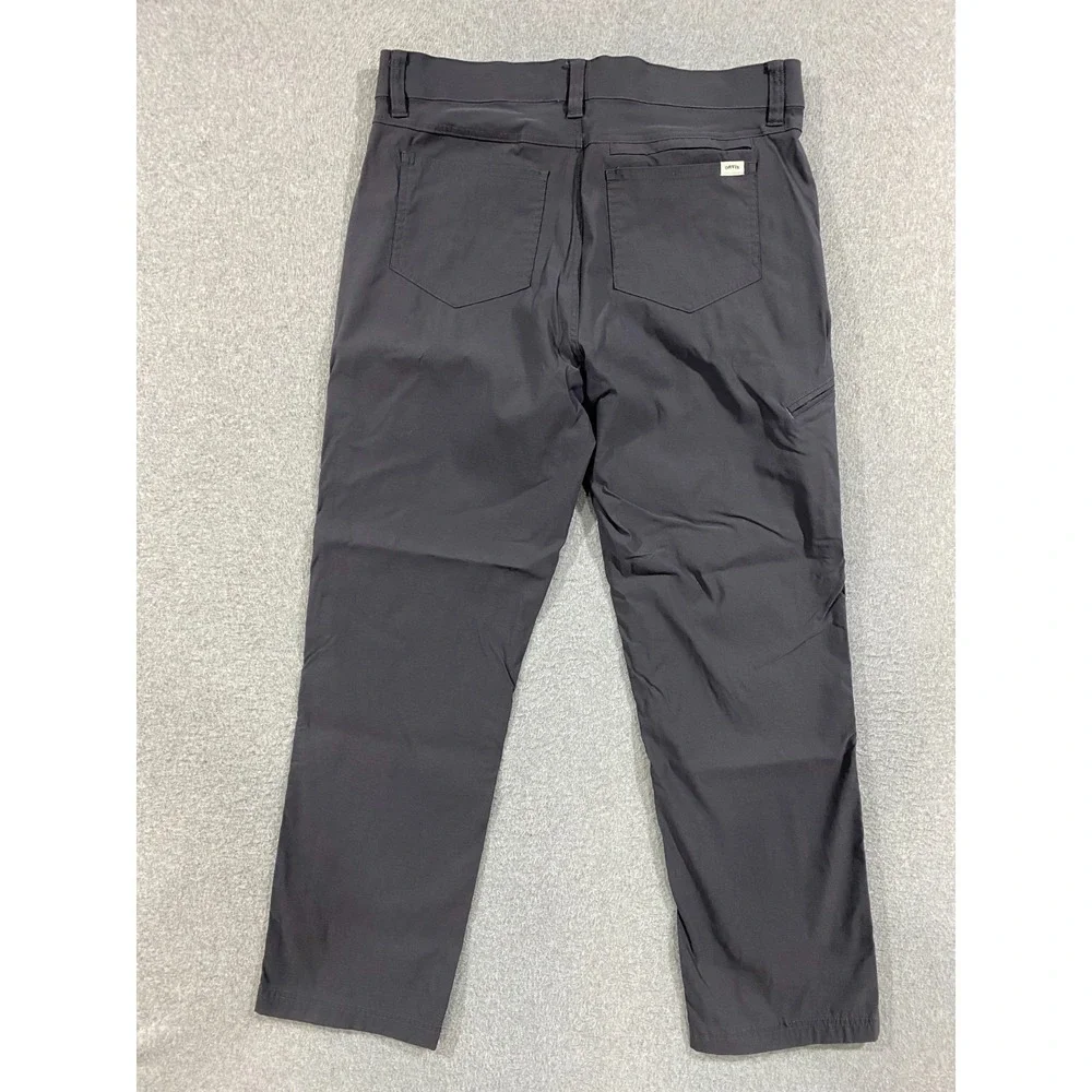 Orvis Men's Water Repellent Outdoor Tech Pants 36x30 (Fits 35x27.5) Gray Stretch